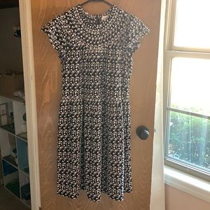 Loft black and white dress